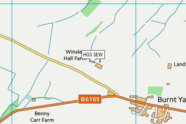 HG3 3EW map - OS VectorMap District (Ordnance Survey) HG3 3EW map - OS VectorMap District (Ordnance Survey)