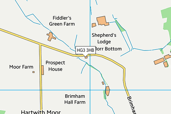 HG3 3HB map - OS VectorMap District (Ordnance Survey) HG3 3HB map - OS VectorMap District (Ordnance Survey)