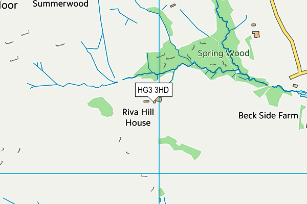 HG3 3HD map - OS VectorMap District (Ordnance Survey) HG3 3HD map - OS VectorMap District (Ordnance Survey)