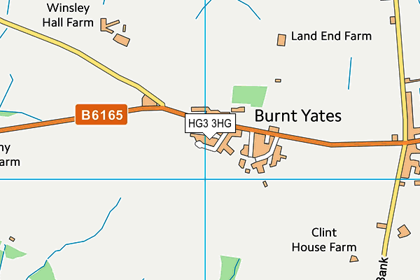 HG3 3HG map - OS VectorMap District (Ordnance Survey)