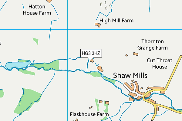 HG3 3HZ map - OS VectorMap District (Ordnance Survey)