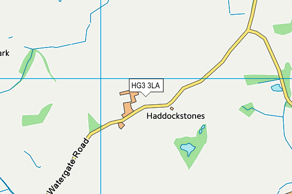 HG3 3LA map - OS VectorMap District (Ordnance Survey) HG3 3LA map - OS VectorMap District (Ordnance Survey)