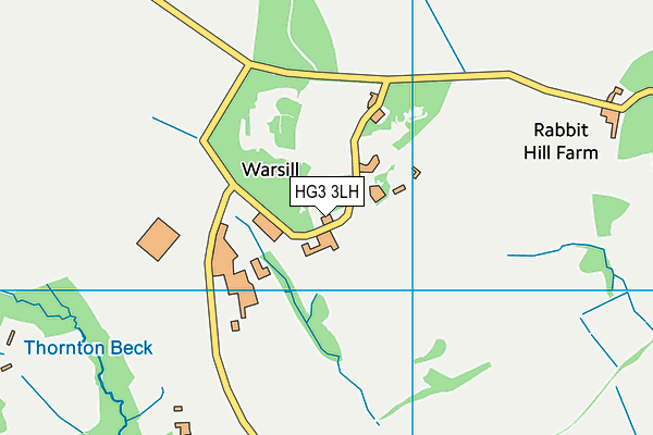 HG3 3LH map - OS VectorMap District (Ordnance Survey) HG3 3LH map - OS VectorMap District (Ordnance Survey)
