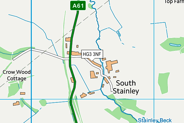 HG3 3NF map - OS VectorMap District (Ordnance Survey) HG3 3NF map - OS VectorMap District (Ordnance Survey)