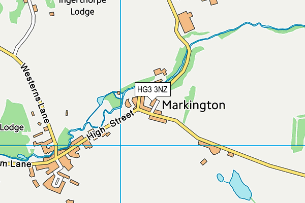 HG3 3NZ map - OS VectorMap District (Ordnance Survey)