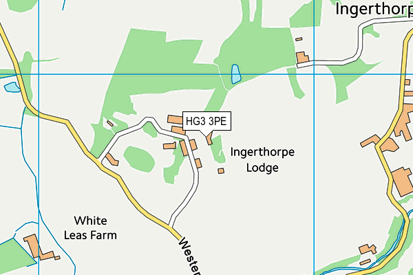 HG3 3PE map - OS VectorMap District (Ordnance Survey) HG3 3PE map - OS VectorMap District (Ordnance Survey)