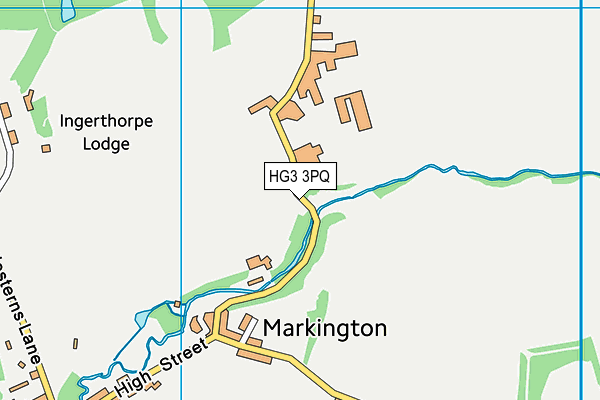 HG3 3PQ map - OS VectorMap District (Ordnance Survey)