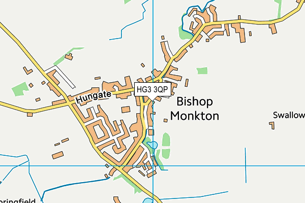 HG3 3QP map - OS VectorMap District (Ordnance Survey)
