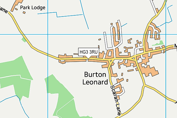 HG3 3RU map - OS VectorMap District (Ordnance Survey) HG3 3RU map - OS VectorMap District (Ordnance Survey)
