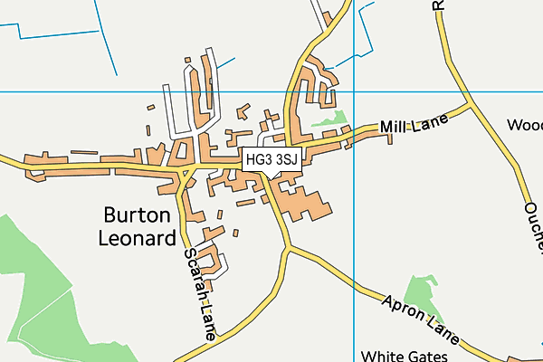 HG3 3SJ map - OS VectorMap District (Ordnance Survey)