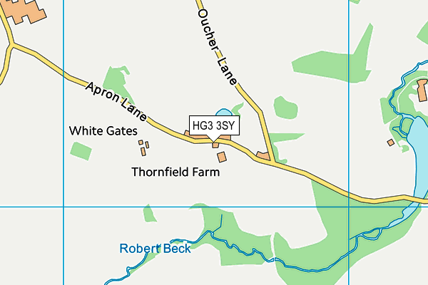 HG3 3SY map - OS VectorMap District (Ordnance Survey)