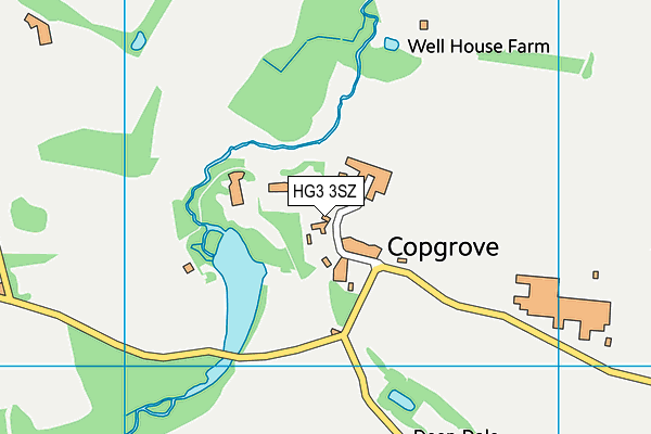 HG3 3SZ map - OS VectorMap District (Ordnance Survey)