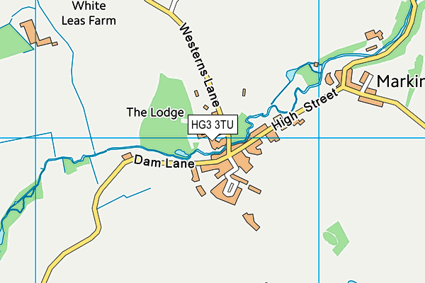 HG3 3TU map - OS VectorMap District (Ordnance Survey)