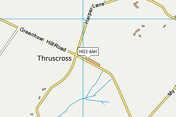 HG3 4AH map - OS VectorMap District (Ordnance Survey) HG3 4AH map - OS VectorMap District (Ordnance Survey)