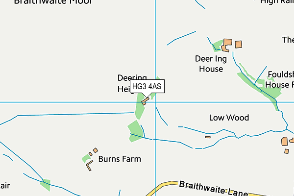 HG3 4AS map - OS VectorMap District (Ordnance Survey) HG3 4AS map - OS VectorMap District (Ordnance Survey)