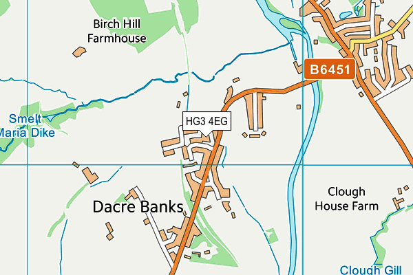 HG3 4EG map - OS VectorMap District (Ordnance Survey) HG3 4EG map - OS VectorMap District (Ordnance Survey)