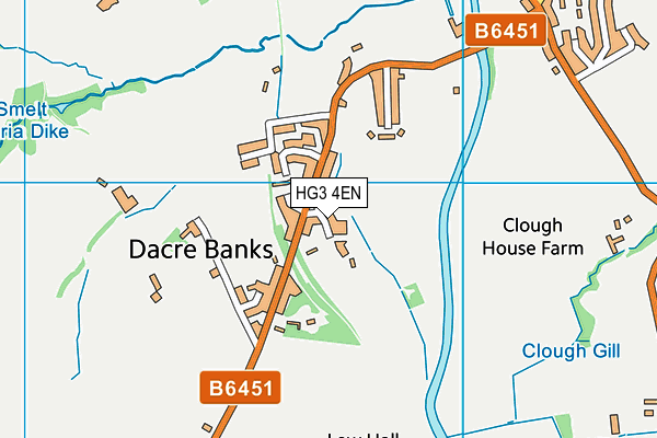HG3 4EN map - OS VectorMap District (Ordnance Survey) HG3 4EN map - OS VectorMap District (Ordnance Survey)