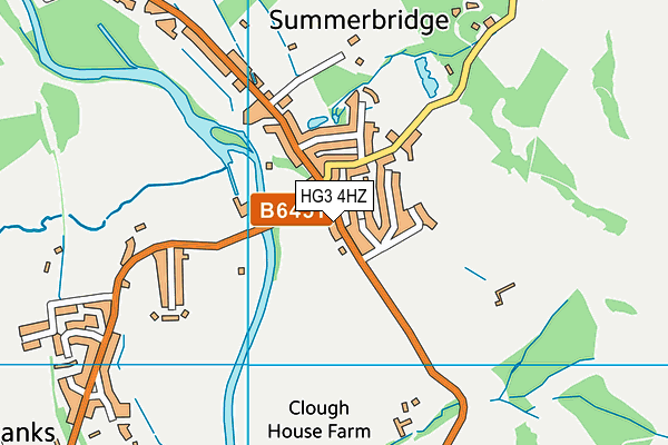 HG3 4HZ map - OS VectorMap District (Ordnance Survey) HG3 4HZ map - OS VectorMap District (Ordnance Survey)