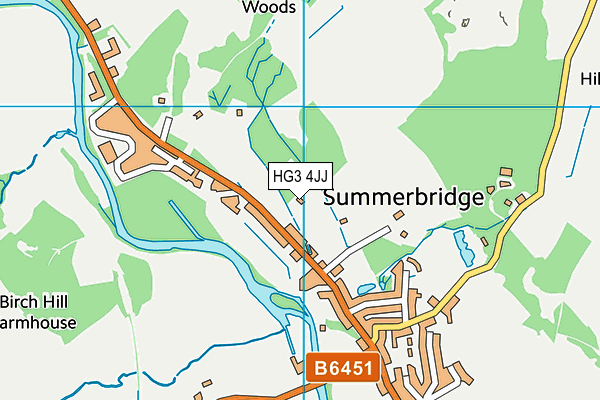 HG3 4JJ map - OS VectorMap District (Ordnance Survey) HG3 4JJ map - OS VectorMap District (Ordnance Survey)