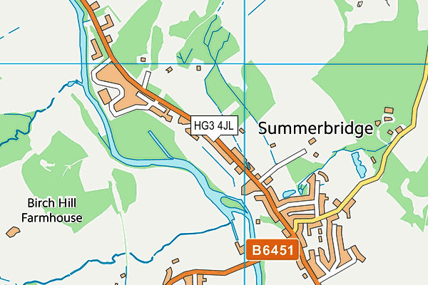 HG3 4JL map - OS VectorMap District (Ordnance Survey) HG3 4JL map - OS VectorMap District (Ordnance Survey)
