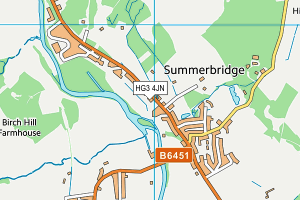 HG3 4JN map - OS VectorMap District (Ordnance Survey) HG3 4JN map - OS VectorMap District (Ordnance Survey)