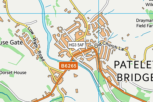 HG3 5AF map - OS VectorMap District (Ordnance Survey) HG3 5AF map - OS VectorMap District (Ordnance Survey)