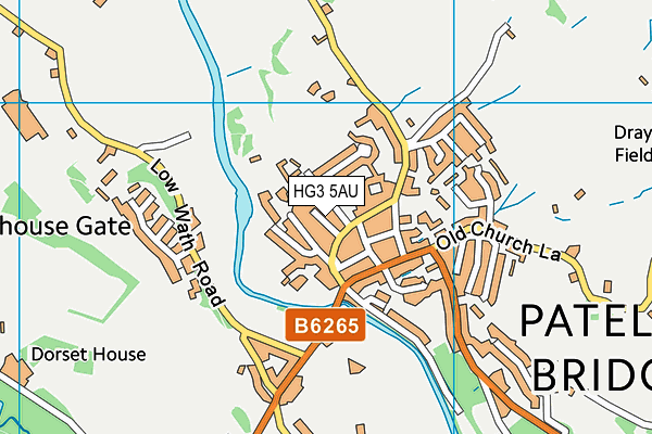 HG3 5AU map - OS VectorMap District (Ordnance Survey) HG3 5AU map - OS VectorMap District (Ordnance Survey)
