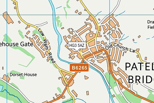 HG3 5AZ map - OS VectorMap District (Ordnance Survey) HG3 5AZ map - OS VectorMap District (Ordnance Survey)