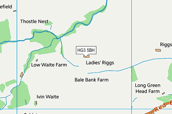 HG3 5BH map - OS VectorMap District (Ordnance Survey) HG3 5BH map - OS VectorMap District (Ordnance Survey)