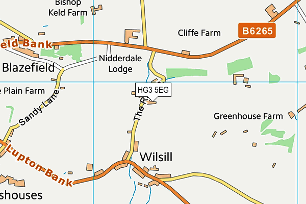 HG3 5EG map - OS VectorMap District (Ordnance Survey) HG3 5EG map - OS VectorMap District (Ordnance Survey)