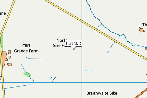 HG3 5ER map - OS VectorMap District (Ordnance Survey)