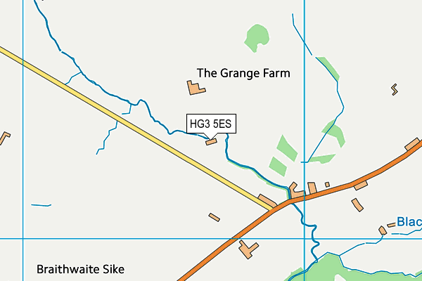 HG3 5ES map - OS VectorMap District (Ordnance Survey) HG3 5ES map - OS VectorMap District (Ordnance Survey)