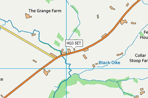 HG3 5ET map - OS VectorMap District (Ordnance Survey) HG3 5ET map - OS VectorMap District (Ordnance Survey)