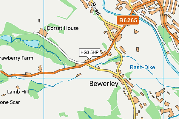 HG3 5HP map - OS VectorMap District (Ordnance Survey) HG3 5HP map - OS VectorMap District (Ordnance Survey)
