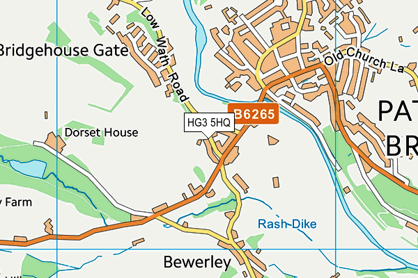 HG3 5HQ map - OS VectorMap District (Ordnance Survey)