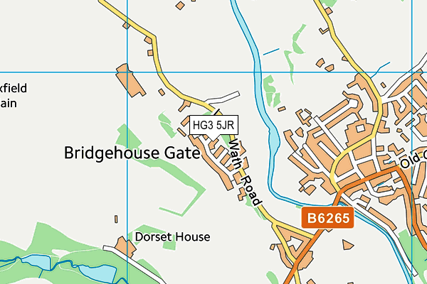 HG3 5JR map - OS VectorMap District (Ordnance Survey) HG3 5JR map - OS VectorMap District (Ordnance Survey)