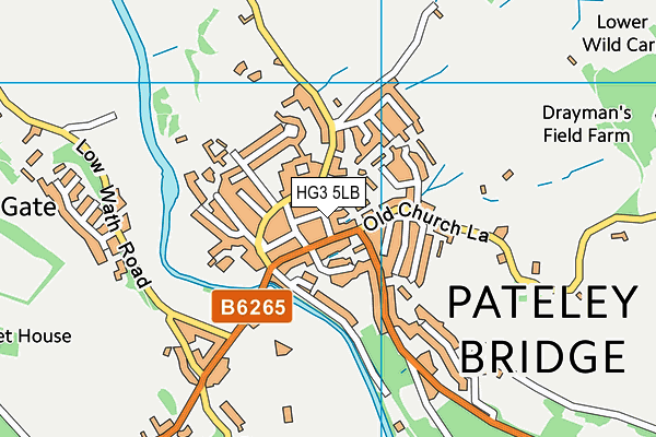 HG3 5LB map - OS VectorMap District (Ordnance Survey) HG3 5LB map - OS VectorMap District (Ordnance Survey)