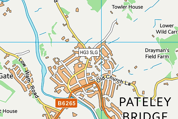 HG3 5LG map - OS VectorMap District (Ordnance Survey) HG3 5LG map - OS VectorMap District (Ordnance Survey)