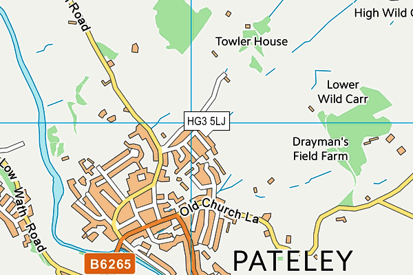 HG3 5LJ map - OS VectorMap District (Ordnance Survey)