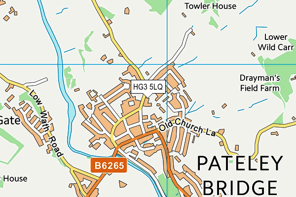 HG3 5LQ map - OS VectorMap District (Ordnance Survey)