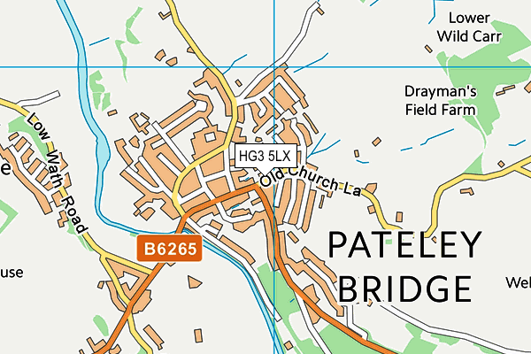 HG3 5LX map - OS VectorMap District (Ordnance Survey) HG3 5LX map - OS VectorMap District (Ordnance Survey)