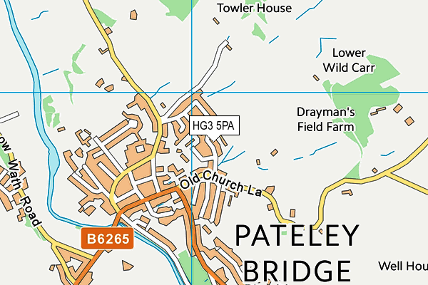 HG3 5PA map - OS VectorMap District (Ordnance Survey)