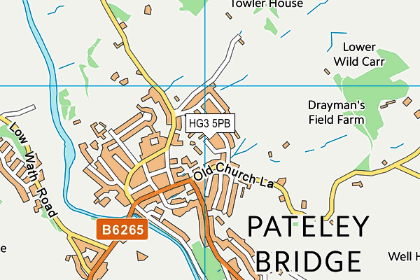 HG3 5PB map - OS VectorMap District (Ordnance Survey) HG3 5PB map - OS VectorMap District (Ordnance Survey)
