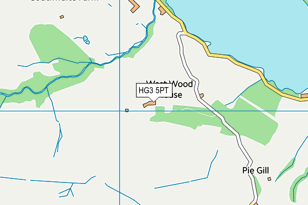 HG3 5PT map - OS VectorMap District (Ordnance Survey)