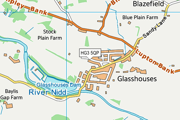HG3 5QP map - OS VectorMap District (Ordnance Survey) HG3 5QP map - OS VectorMap District (Ordnance Survey)