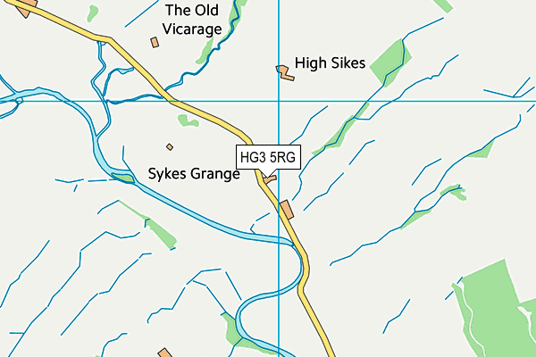 HG3 5RG map - OS VectorMap District (Ordnance Survey) HG3 5RG map - OS VectorMap District (Ordnance Survey)