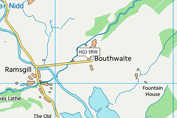 HG3 5RW map - OS VectorMap District (Ordnance Survey) HG3 5RW map - OS VectorMap District (Ordnance Survey)