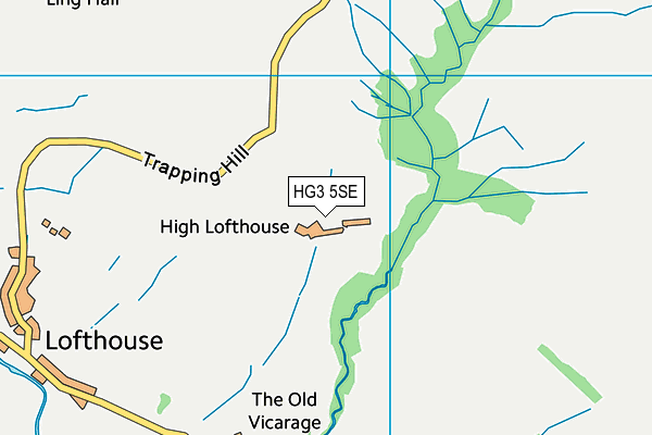 HG3 5SE map - OS VectorMap District (Ordnance Survey) HG3 5SE map - OS VectorMap District (Ordnance Survey)