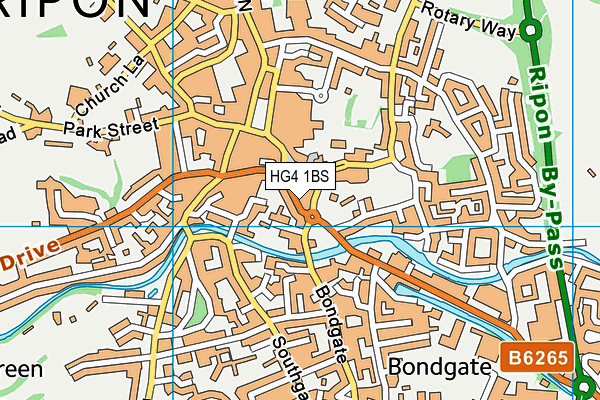 HG4 1BS map - OS VectorMap District (Ordnance Survey) HG4 1BS map - OS VectorMap District (Ordnance Survey)