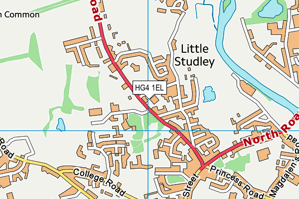 HG4 1EL map - OS VectorMap District (Ordnance Survey) HG4 1EL map - OS VectorMap District (Ordnance Survey)